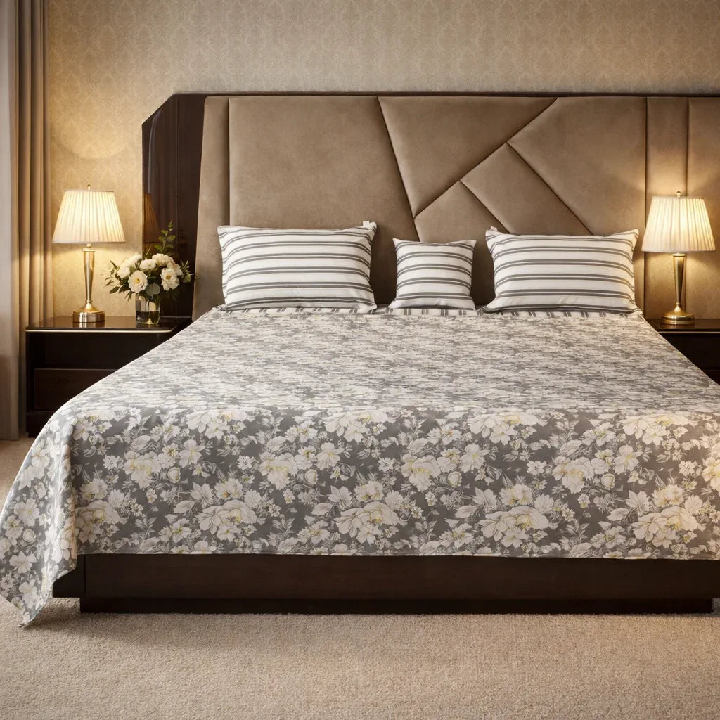 Premium Cotton Bed Sheet (King Size) - Aliza Bedding