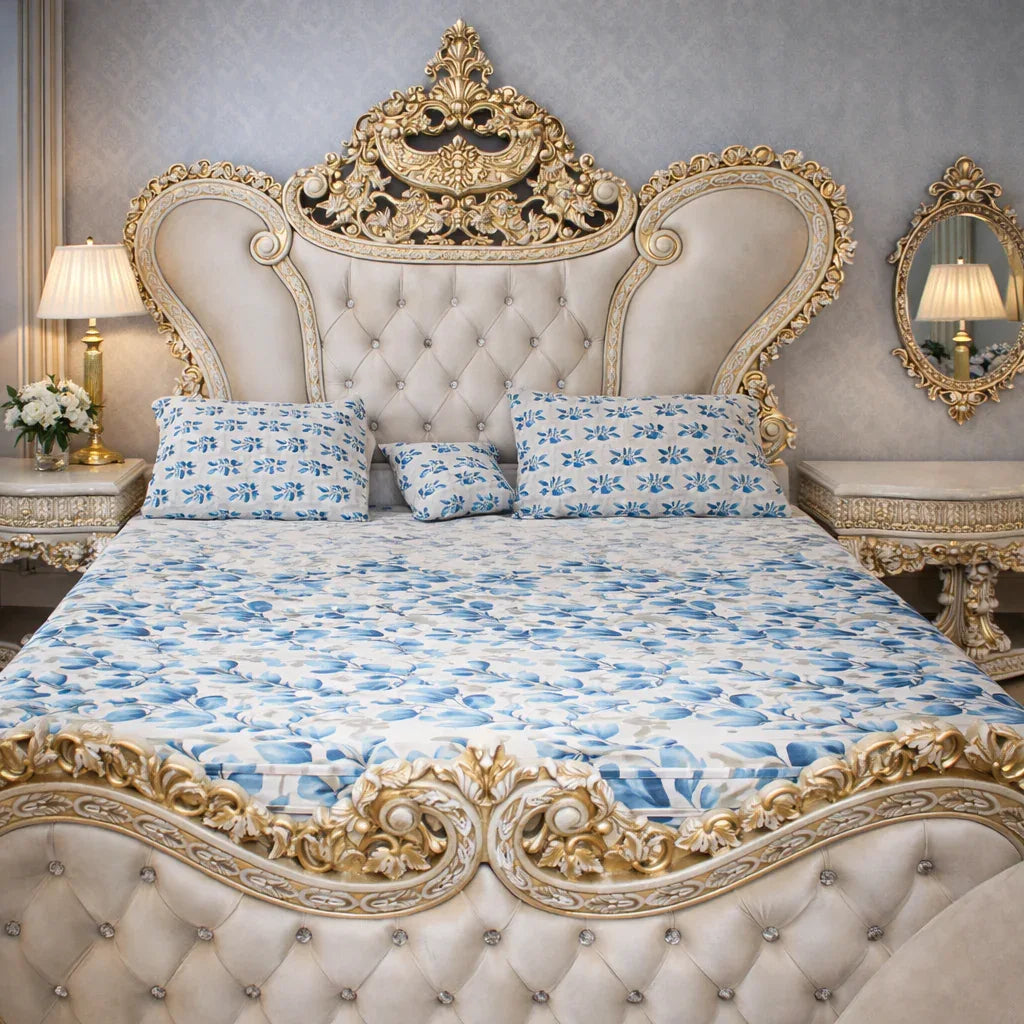 Pure Cotton Bed Sheet (King Size) - Aliza Bedding